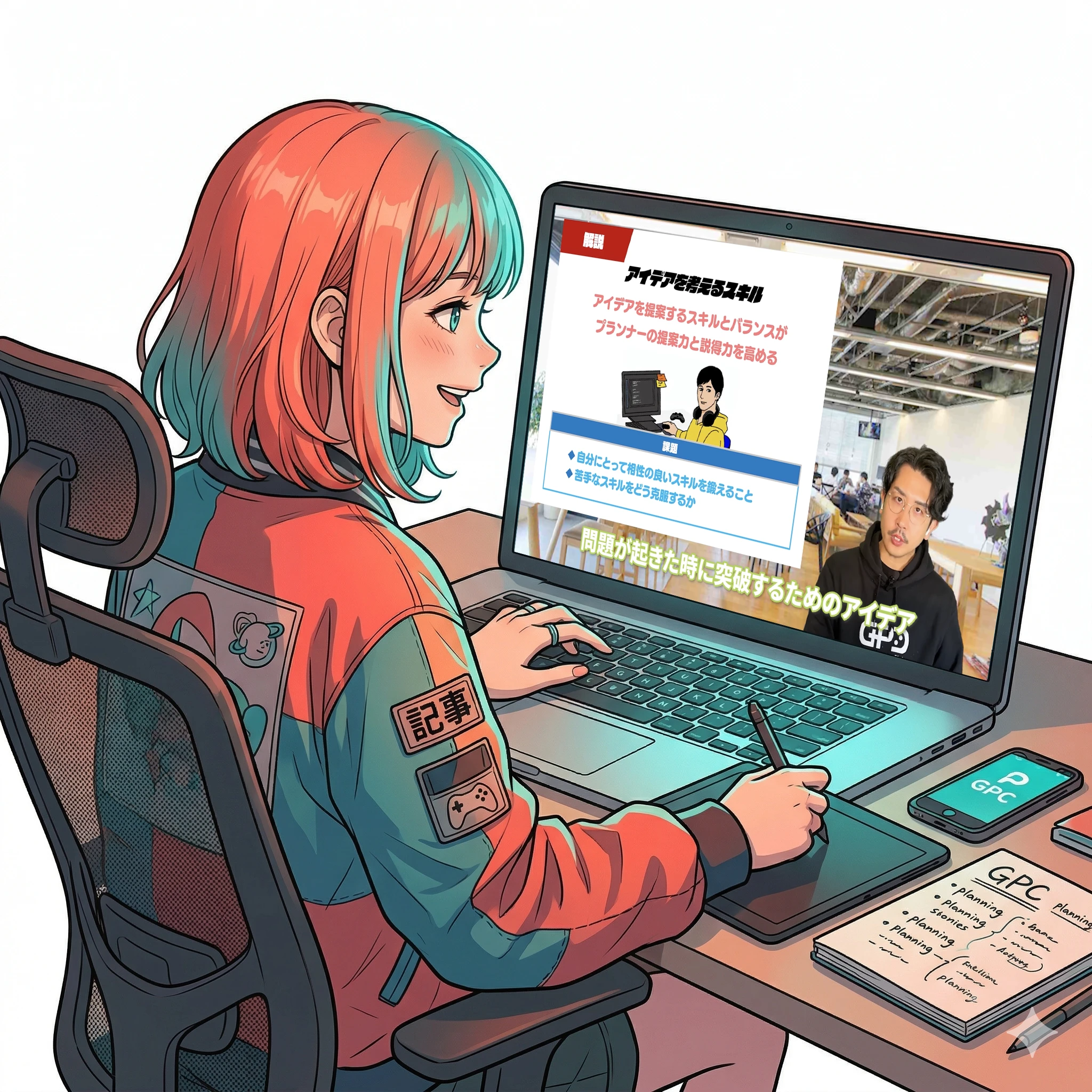 動画を見るだけでは、続かない。